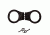 Rothco Deluxe Hinged Handcuffs / Nickel Plated, Black, 30092-Black