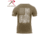 Rothco Distressed US Flag Athletic Fit T-Shirt, Coyote Brown, 4XL, 26334-CoyoteBrown-4XL