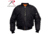 Rothco Enhanced Nylon MA-1 Flight Jacket, Black, 4XL, 2893-Black-4XL