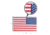 Rothco Iron On / Sew On Embroidered US Flag Patch, Red White Blue with White Border, 12777-RedWhiteBluewithWhiteBorder-Reverse