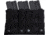 Rothco Lightweight 3Mag Elastic Retention Pouch, Black, One Size, 5956-Black-OneSize