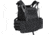 Rothco Lightweight Armor Carrier Vest Side Radio Pouch Set, Black, 5733
