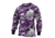 Rothco Long Sleeve Colored Camo T-Shirt, Ultra Violet Camo, XL, 3592-UltraVioletCamo-XL