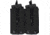 Rothco MOLLE Open Top Double Mag Pouch, Black, 31005-Black