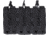 Rothco MOLLE Triple Kangaroo Rifle and Pistol Magazine Pouch, Black, 41008-Black