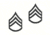 Rothco Staff Sergeant Polished Insignia, Subdued, 1604