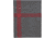 Rothco Striped Outdoor Wool Blanket, Grey/Red, 1096-GreyRed