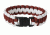 Rothco Two-Tone Paracord Bracelet, Maroon/White, 9, 942-MaroonWhite-9Inches