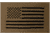 Rothco US Flag Embroidered Fine Knit Watch Cap - Mens, Coyote Brown, One Size, 57866-CoyoteBrown