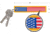 Rothco US Flag Patch Keychain, 1 x 5in, 1256