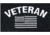 Rothco Veteran With US Flag Fine Knit Watch Cap - Mens, Black, One Size, 57878