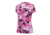 Rothco Womens Long Length Camo V-Neck T-Shirt, Pink Camo, Extra Small, 5654-PinkCamo-XS