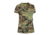 Rothco Womens Long Length Camo V-Neck T-Shirt, Woodland Camo, Extra Small, 5653-WoodlandCamo-XS