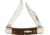 Rough Rider Bolster Stripe Moose Folding Knife, 440 SS Clip/ Spey Blades, Brown Jigged Bone Handle, Blade Etching, KC016 3.5in /RR1565