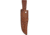 Rough Rider Bowie Wood Knife, 14.5in Overall, 9in Satin SS Clip Point Blade, Brown Wood Handle, Brass Guard, Brown Leather Sheath, RR2007 / SM1083