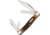 Rough Rider Four Blade Stockman  Fold Knife, Clip, spey and sheepsfoot blade, Amber jigged bone handle RR1355