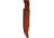 Rough Rider Gold Star Bowie Knife, 19.5in Overall, 14.5in Damascus Steel Clip Point Blade, Brown Bone Handle, Brass D-Guard, Brown Leather Sheath, RR1942