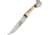 Rough Rider Indian Fixed Blade Knife, 5.25in, Stainless Steel, Standard Edge, Satin, Bone Handle RR1631
