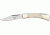 Rough Rider Lockback 3 3/4in Fold Knife, SS clip point blade, White smooth bone handle RR192