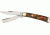 Rough Rider Razor Trapper Fold Knife, SS clip and razor blade, Imitation tortoise shell handle RR515