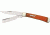 Rough Rider Razor Trapper Fold Knife, SS clip and razor blade, Orange smooth bone handle RR073
