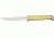 Rough Rider Small Hunter Fixed knife 6.25in, 440 SS long clip blade, Old yellow synthetic handle RR1034