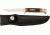 Rough Rider Small Hunter Fixed knife 6.25in, Full tang Blade, Amber jigged bone handle RR1033