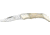 Rough Rider Small Lockback Fold Knife, SS drop point blade, White smooth bone handle RR137