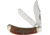Rough Rider Tobacco Road Bow Trapper Folding Knife, Mirror SS Clip/ Spey Blades, Tobacco Bone Handle, KB27R