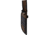 Rough Rider Stacked Leather Combat Bowie Knife, 14in Overall, 9.5in Black Stonewash Stainless Bowie Blade, Stacked Leather HandleBlack Synthetic Belt Sheath, RR2586 C1019