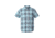 Royal Robbins Mid-Coat Seersucker Plaid Men's Short Sleeve Shirt, Collins Blue Plaid, M 71920-COLLINS BLUE-M
