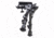 Rudolph Optics 6in.-9in. Black Aluminum Swivel Pivot Bipod, Black 6009880275144