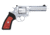 Ruger GP-100 Revolver, .357 Magnum, 5 in barrel, stainless steel frame, rubber with rosewood insert grip, revolving chamber, fixed blade front, adjustable rear, 6 round cylinder, GP-100-357-5-1-FRRMPG