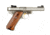 Ruger Mark II Pistol, .22 Long Rifle, 4 in barrel, stainless steel frame, smooth rosewood grip, blowback operated semi-auto, fixed front, adjustable rear, 10 round magazine, Mark II-22-4-1-FRRMPG