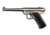 Ruger Mark II Pistol, .22 Long Rifle, 6 in barrel, stainless steel frame, black synthetic grip, blowback operated semi-auto, fixed front, fixed rear, 10 round magazine, Mark II-22-6-1-FRRMPG