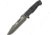 RUI Mohican I Tactical Fixed Blade Knife, 6.25in, Drop Point, Black, Aluminum Handle RUI31996