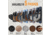 Rush Creek Creations 2-Piece Padded Gun Display Wall Hooks, Black, 38-5073