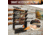Rush Creek Creations 4 Gun Wall Rack w/Storage, Black, 38-8084