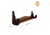 Rush Creek Creations Single Gun Wall Rack, Dark Walnut, 21 x 5 x 7, 38-4068
