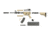 RW Minis AR-15, Replica 1/3 scale, non-firing model, Tan, RWFDE15