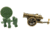 RW Minis Cannon With 5 Shells 1-5 Scale Replica, Metal, 01.0009.01