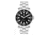Smith &amp; Bradley Watches Atlantis A2 Ceramic Automatic Watch, 44mm Silver 316L Stainless Steel Case, Black Dial, Unisex, ATC302