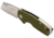 SOG Specialty Knives &amp; Tools Stout FLK Folding Knife, 2.1 in Blade, D2 Steel, OD Green, SOG14031157