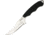 S-TEC Fixed Blade Knife, 9in Overall, 4.25in Satin SS Blade, Black Finger Grooved G10 Handle, Black Nylon Sheath, T25139