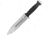 S-TEC Framelock Cleaver Blade Knife Fixed Blade Knife, 12in Overall, 7in Satin Double Edge 8Cr13Mov SS Blade, Black Textured G10 Handle, Black Nylon Sheath, T22010
