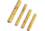 S3F Solutions Dimpled Glock Pin Kit, Gen 3, Titanium Nitride, Gold, S3FG4PKTIN