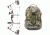 SA Sports Outdoor Gear Vulcan Compound Bow, Pkg. 17-31 in. 15-70 lbs RH, 571 W/ Vanguard Xl Hunting Backpack-Realtree Camo, 65785-KIT1