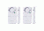 Sabre Magnetic Door / Window Alarm -2 pack, White HS-DWA2