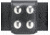 Safariland 654 Belt Keeper, 4 Snap 654-01