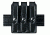 Safariland 777 Slim Triple Mag Pouch W/ Flap, Glock 20 10mm 4.6in., Glock 21 .45 Cal., STX Plain Black W/ Black Plastic Snap 777-383-41PBL
